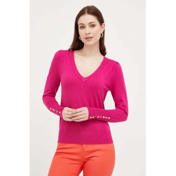 Morgan pulover femei, culoarea roz, light de firma original