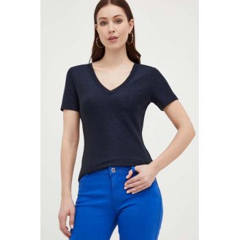 Morgan tricou femei, culoarea albastru marin ieftin