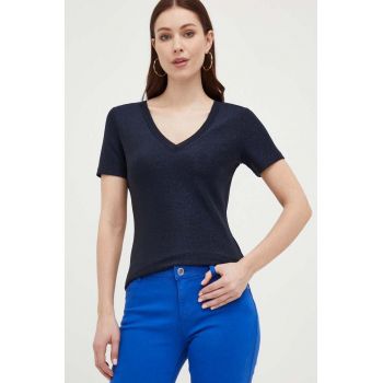 Morgan tricou femei, culoarea albastru marin de firma original