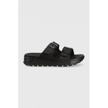 Skechers papuci femei, culoarea negru