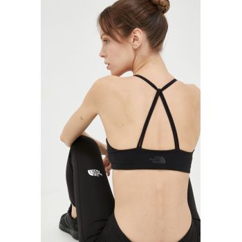 The North Face sutien sport Lead In culoarea negru, neted