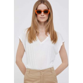 United Colors of Benetton top culoarea alb