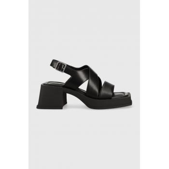 Vagabond Shoemakers sandale de piele HENNIE culoarea negru, 5537.001.20