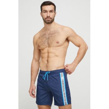 Bikkembergs pantaloni scurti de baie culoarea albastru marin