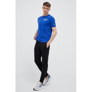 Champion pantaloni de trening culoarea negru, neted