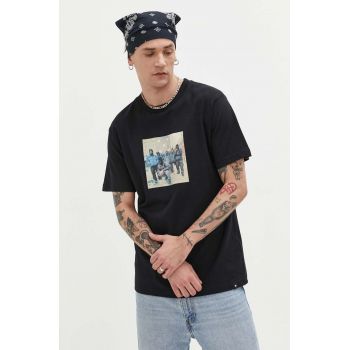 DC tricou din bumbac culoarea negru, cu imprimeu