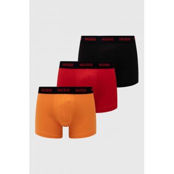 HUGO boxeri 3-pack bărbați, culoarea negru 50469766