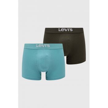 Levi's boxeri 2-pack barbati, culoarea turcoaz