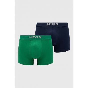 Levi's boxeri 2-pack barbati, culoarea verde