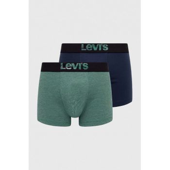 Levi's boxeri 2-pack barbati, culoarea verde de firma originali