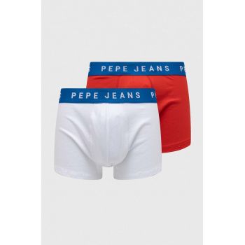 Pepe Jeans boxeri 2-pack barbati, culoarea alb