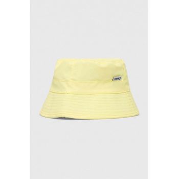 Rains palarie 20010 Bucket Hat culoarea galben ieftina