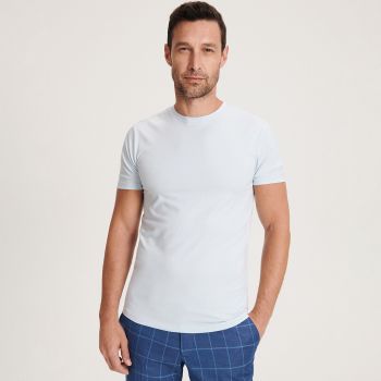 Reserved - Tricou regular fit cu conținut ridicat de modal Tencel™ - Albastru