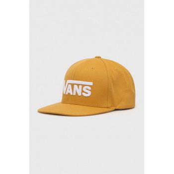 Vans șapcă de baseball din bumbac culoarea galben, cu imprimeu