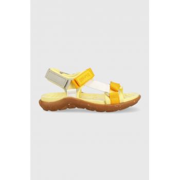 Camper sandale copii culoarea galben ieftine