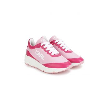 Karl Lagerfeld sneakers pentru copii culoarea roz de firma originali