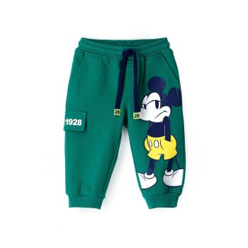 Pantaloni sport cu imprimeu cu Mickey Mouse