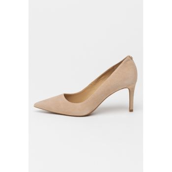 Pantofi din piele intoarsa cu toc stiletto Alina