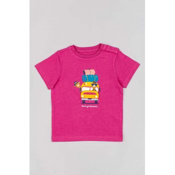 zippy tricou din bumbac pentru bebelusi culoarea violet