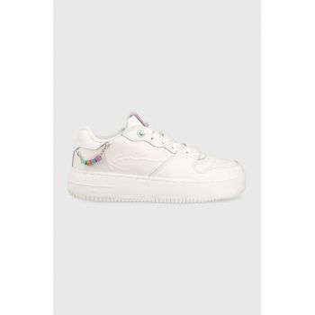 Karl Kani sneakers din piele 89 UP culoarea alb, 1180627 KKFWW000162