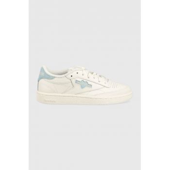 Reebok Classic sneakers din piele Club C 85 culoarea alb