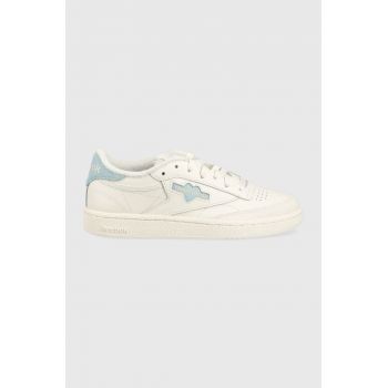 Reebok Classic sneakers din piele Club C 85 culoarea alb, GV6983 GV6983-CLK/PEA/A ieftini