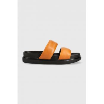 Vagabond papuci ERIN femei, culoarea portocaliu