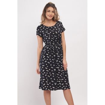 Rochie midi cu imprimeu floral