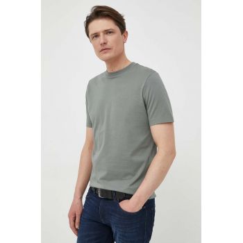 BOSS tricou din bumbac barbati, culoarea negru, neted, 50468347