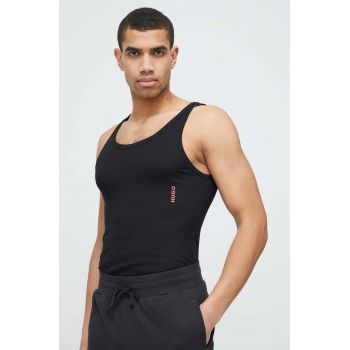 HUGO tricou 2-pack barbati, culoarea albastru marin