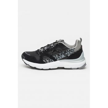 Pantofi sport cu insertii de piele intoarsa