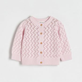 Reserved - Cardigan ajurat - Roz