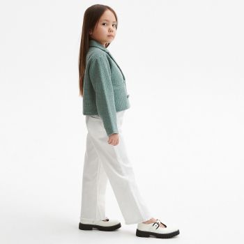 Reserved - Pantaloni classic denim wide leg - Ivory