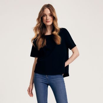 Reserved - Tricou boxy - Negru