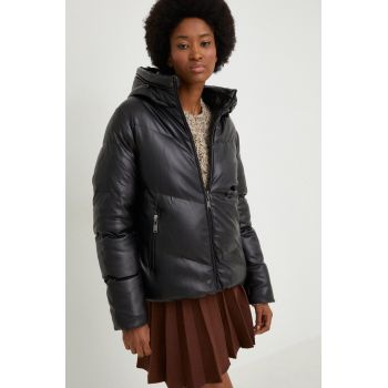 Answear Lab geaca femei, culoarea negru, de iarna