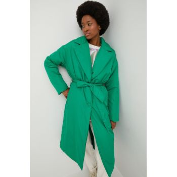 Answear Lab geaca femei, culoarea verde, de iarna, oversize ieftina