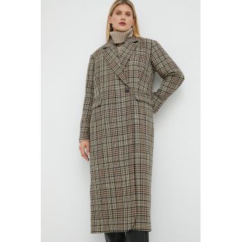 Herskind palton de lana Wanda de tranzitie, oversize de firma original