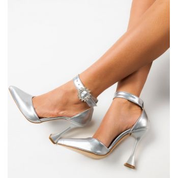 Pantofi dama Nonac Gri 2