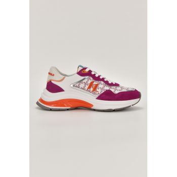 Pantofi sport cu insertii de piele