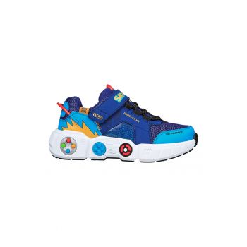 Pantofi sport cu velcro Gametronix - Turcoaz - Albastru royal la reducere