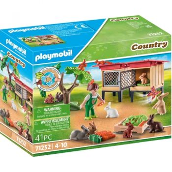 Set de Constructie Playmobil Cusca Pentru Iepurasi