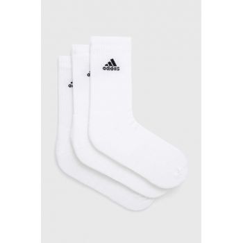 adidas Performance șosete 3-pack culoarea alb HT3446