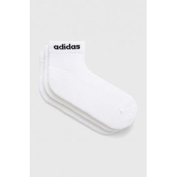 adidas șosete 3-pack culoarea alb HT3457