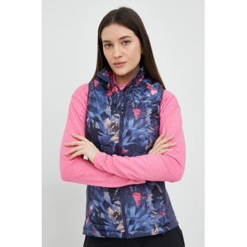 Columbia vesta sport Powder Pass culoarea albastru marin, de tranzitie