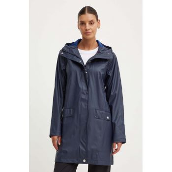 Helly Hansen geaca de ploaie Moss femei, culoarea albastru marin, 53251