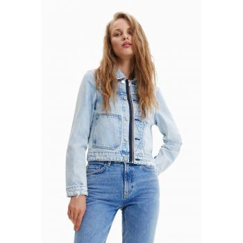 Desigual geacă din denim femei, de tranziție
