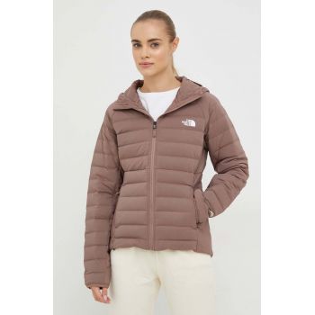 The North Face geaca sport din puf Belleview culoarea maro