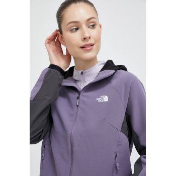 The North Face jacheta de exterior culoarea violet, de tranzitie