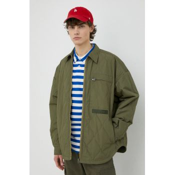 G-Star Raw geaca barbati, culoarea verde, de tranzitie, oversize de firma originala