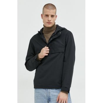 Jack & Jones geaca Jcoono barbati, culoarea negru, de tranzitie